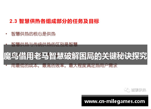 魔鸟借用老马智慧破解困局的关键秘诀探究